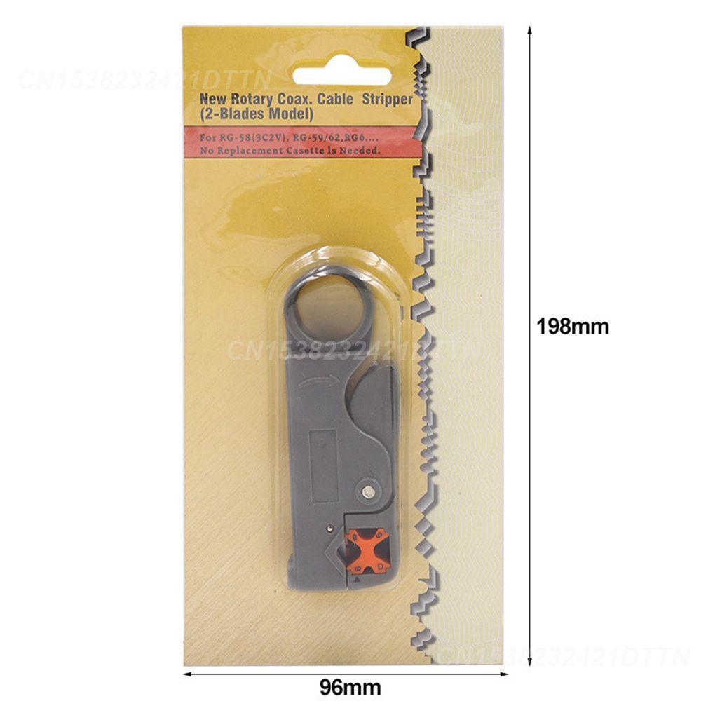 Wire Stripper Automatic Abs Stripping Pliers Knife Wire Cable Tools Crimper Pliers Coaxial Decrustation Pliers Double-blade
