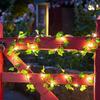 1Pcs Artificial Vines With Lights Fake Ivy Leaves String Lights Garland for Bedroom Wedding Wall Indoor Outdoor Home Room Decor