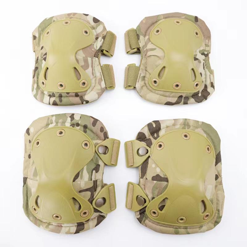 Durable And Safe Unisex Camo Tactical Kneepad Elbow Pads Knee Protector For Men Women Outdoor Sport Working Hunting Skating Safety Gear Kneecap