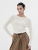 ACUD Round Neck Ribbed Knit _Ivory