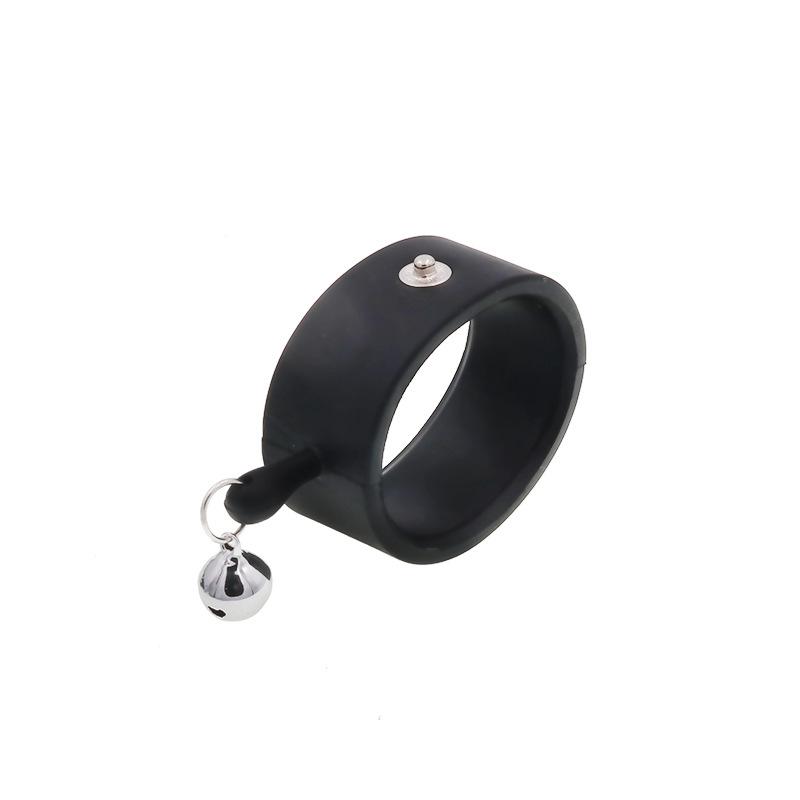 Electric Shock Pulse Sex Product Silicone Penis Ring with Bell Masturbation Passion Sex Tools Adult Supplies Men