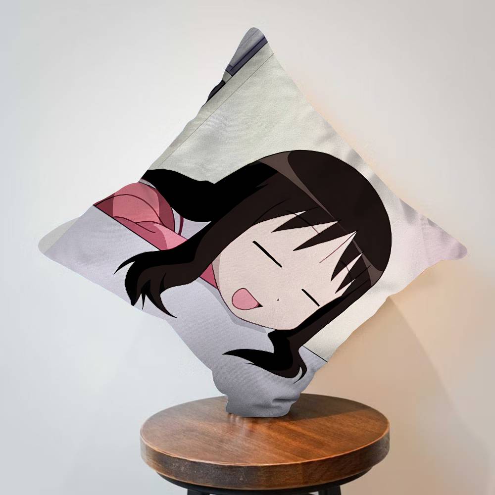 Azumanga Daioh Cushion Cover Inches Farmhouse Decor Home Throw Pillow Covers for Couch Decorations