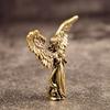 1PC Antikes Kupfer Gott der Liebe Amor Statue Kleine Ornamente Messing Engel Figuren Desktop Dekorationen Home Decor Zubehör