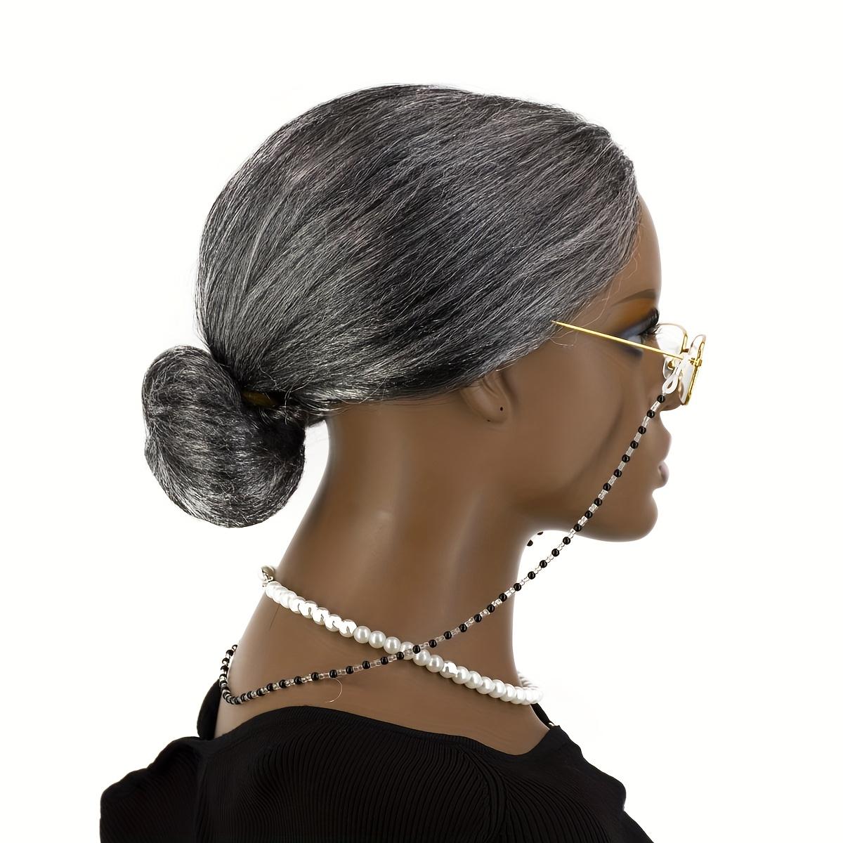 

Cos wig gray wig granny synthetic wig anime party festival party грязно-белый