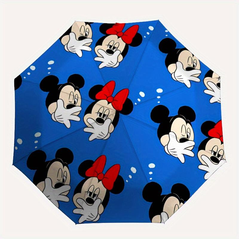 

1pc Mickey, Minnie Automatic Open/close, All-Season Portable Folding Umbrella for Women & Men, Durable Frame yy250805006