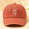 Men's Trendy Deer Head Print Baseball Cap Breathable Comfortable Adjustable Casual Hat Essential for Outdoor Sports and Travel