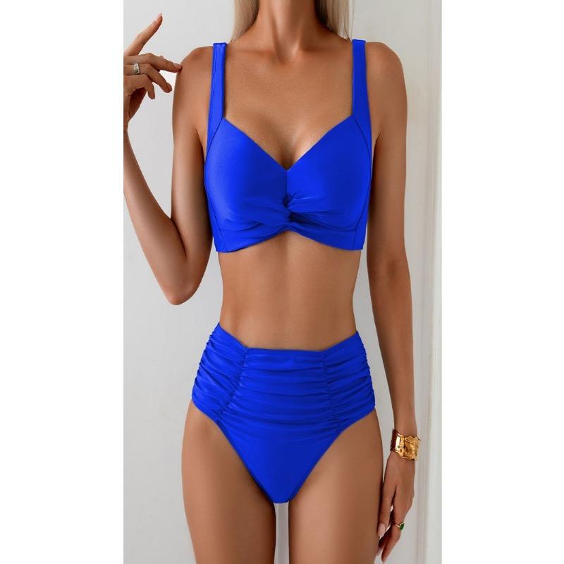 Women High Waist Two Piece Bikini Set Swimwear