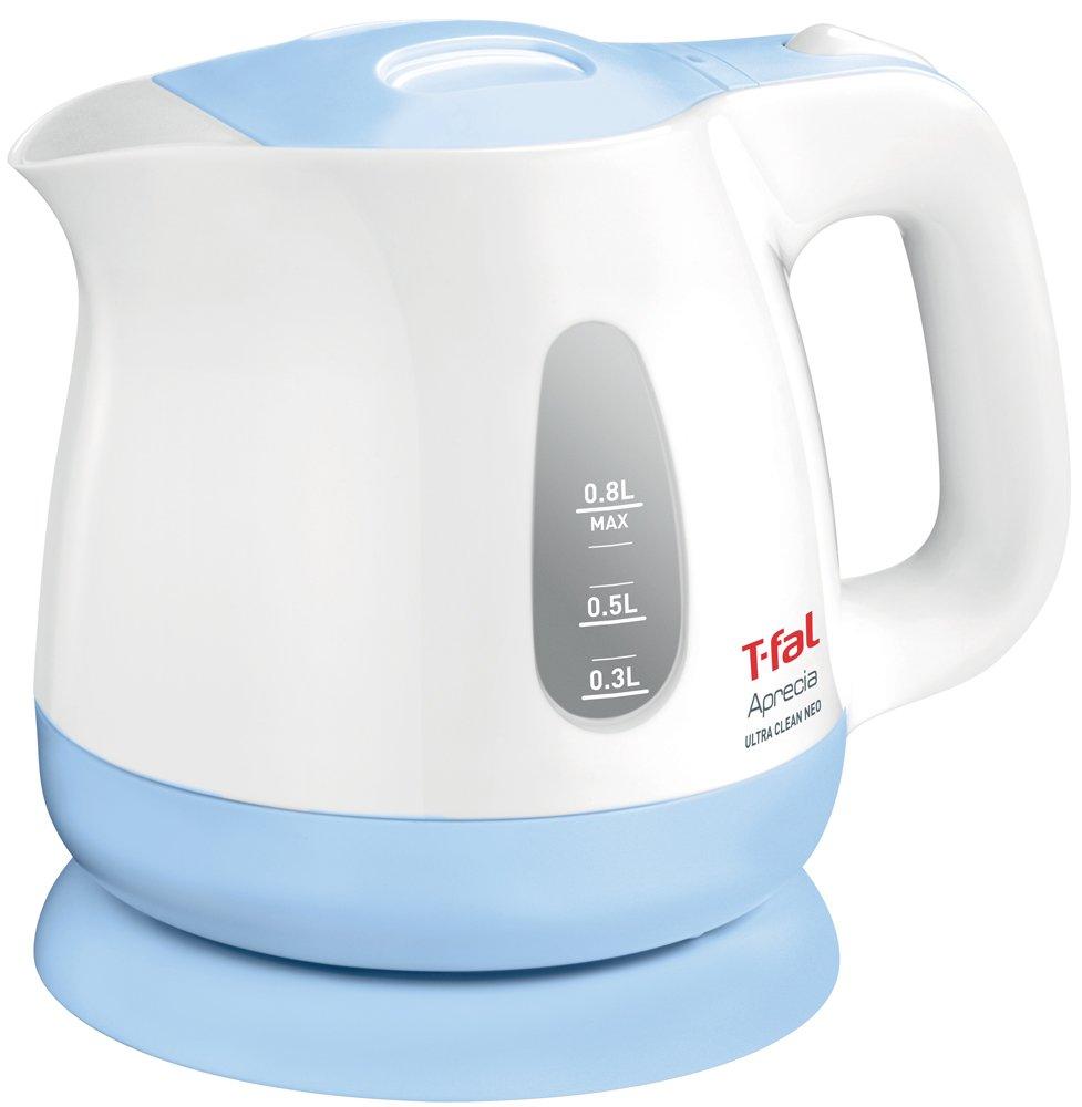 T-fal Electric Kettle "Aplessia Ultra Clean Neo" Antibacterial Sky Blue 0.8L KO3904JP