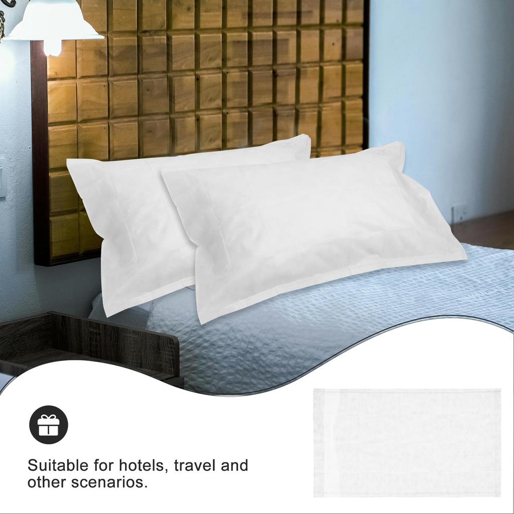 FRCOLOR Disposable 50 Fabric Pillowcases for and Bedrooms Pillowcases, Single-Use Non-Woven Hotels, Hospitals, Homes,