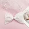 Flower Girl Veil Bow Veils with Hair Clip Wedding Hair Accessories White