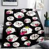 Boo Mario Printed Flannel Blanket, Soft Throw for Bedroom Sofa, Washable, Fan Merchandise, Great Gift.