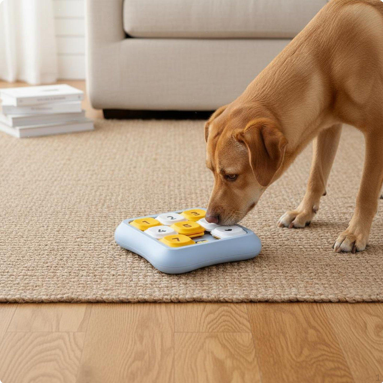Slow Feeder Feeding Maze Boredom Reliever Interactive Treat Puzzle Relief Sliding Block Dog Toy for