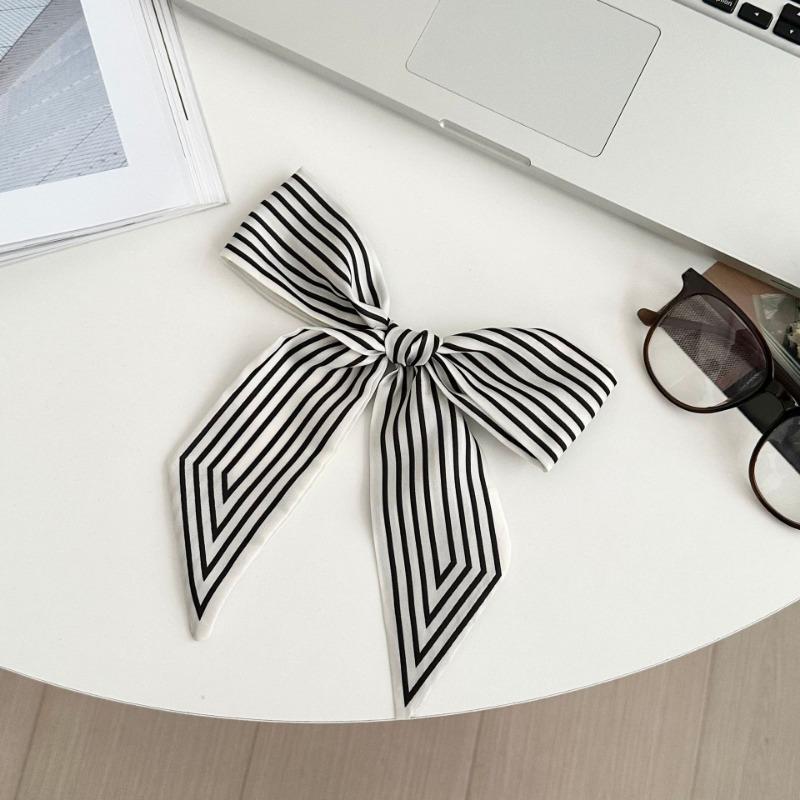 Striped Silk Scarf, Long Strip, New High-end Small Scarf, Neck Accessories, Tied Bag, Streamer Headscarf, Braided Hair Belt, Decorative Belt.