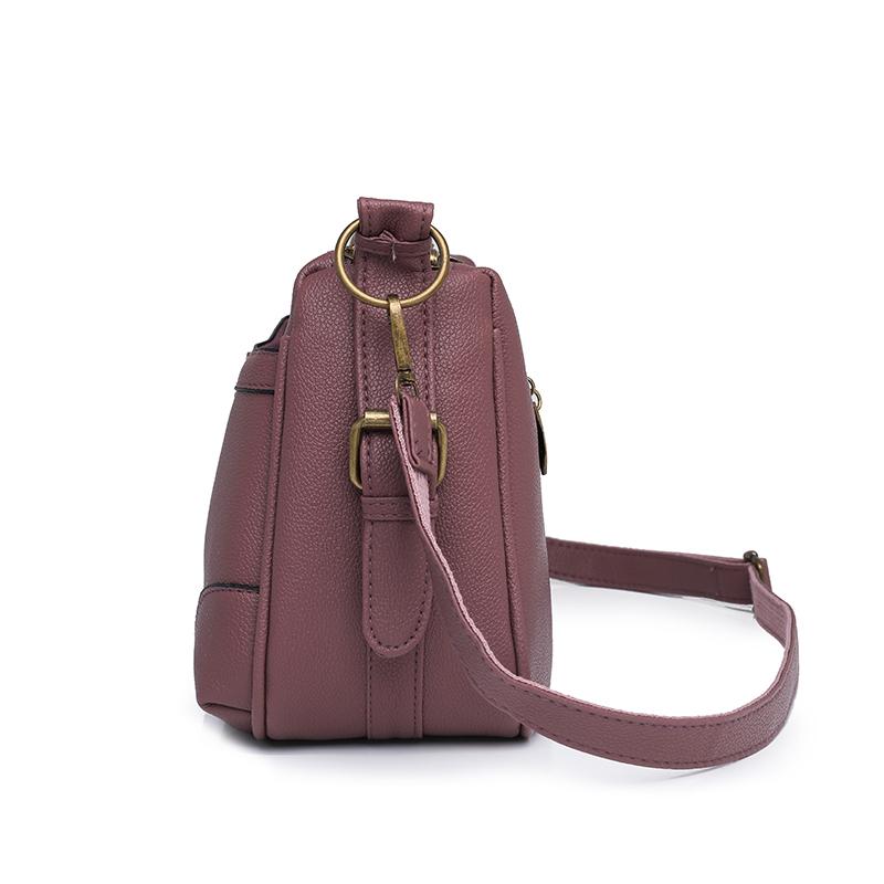 Jednobarevná taška přes rameno Dámská crossbody taška Taška pro středněvěkou matku