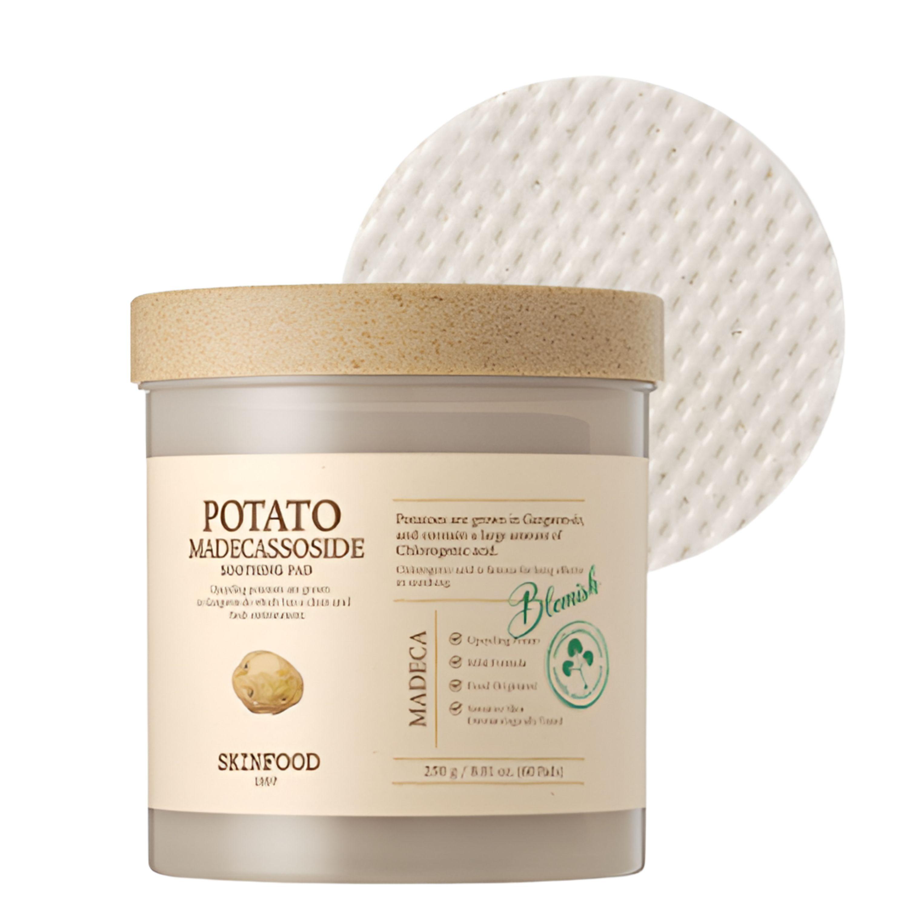SKINFOOD Potato Madecassoside Soothing Pad 60 sheets