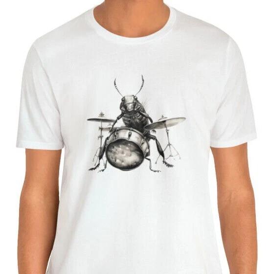 Cockroach Playing Drums Shirt Cockroach Shirt Drummer Gift Cockroach Drummer S