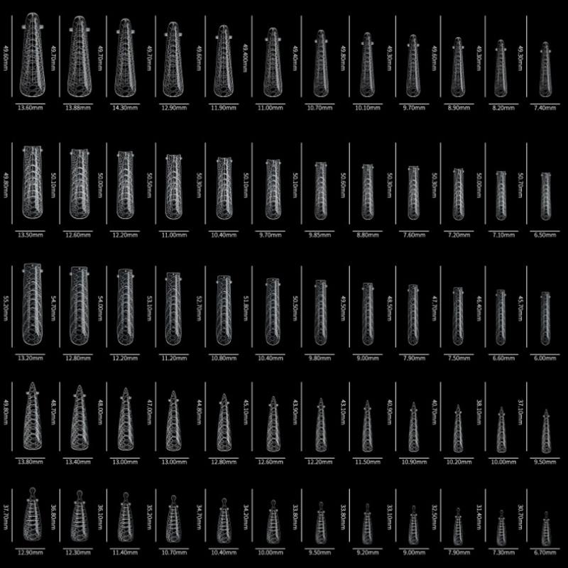 

3D Матовые Двойные Формы для Ногтей 120 Шт. Формы для Наращивания Ногтей Быстрое Наращивание Шаблоны Советы Наращивание Пальцев Нейл Арт УФ Гель для Моделирования Инструмент