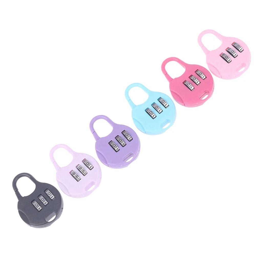 Plastic Password Combination Lock Backpack Padlock Digit Locks Anti-theft Padlock Drawer