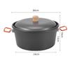 1 Pot Portable Stew And Boil Pot 7.5L For Camping And Picnics For Stewing And Boiling During Outdoor ActivitiesAluminum Dual Use