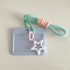 Abs Slide Kpop Photo Card Holder Anti-Lost Keychain 3 Inch Ins Idol Protective Case Bag Bus Cards Sleeves Supplies