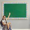 6 Pcs Bulletin Board Borders Pencil Print Border Trim Decorative Sticker Bulletin Border Trim for Classroom Decorations