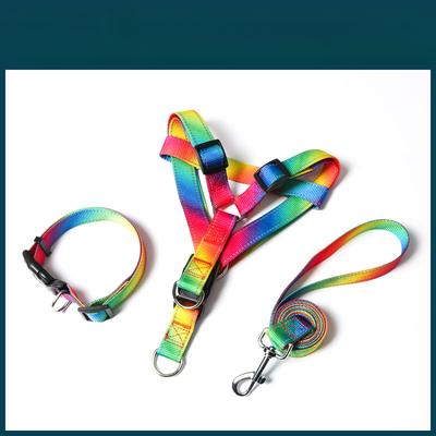 Dog Leash Pet Leash Colorful Dog Leash Dog Chain Vest Chest Strap Small and Medium Size Dog Leash