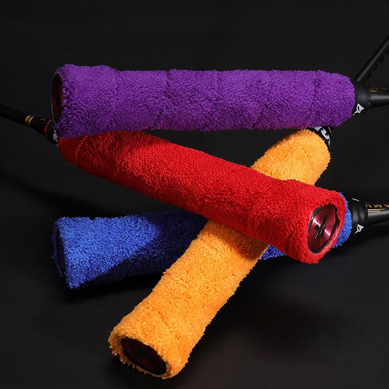 Hochwertige Tennis Badminton Schläger Übergriffe Baumwoll Handtuch Griffe Band Schweißabsorbierendes Griffband Schweißband