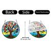 Acrylic Suncatcher Wind Chime Hanging Ornament with Bird and Floral Design for Home Garden Window Decoration Gift