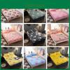 Vibrant Floral Print Fitted Sheet Set With High-density Weaving For Soft And Comfortable Sleep