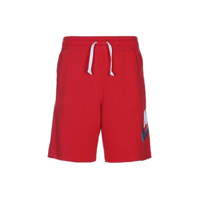 Swoosh Logo Print Loose-Fit Breathable Running Shorts Men Bottoms Red AR2376-659
