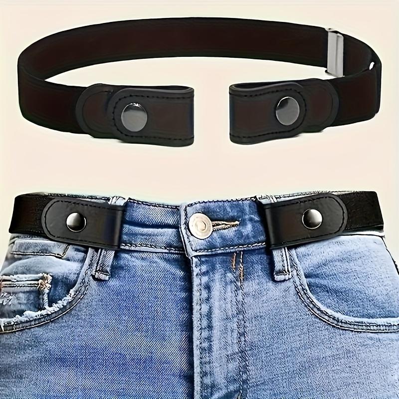 1PC Invisible Belt, Lazy Elastic Belt, Women's Adjustment Buckle, Men's Elastic Jeans, Belt Waistband, Tightened Waist Without Trace