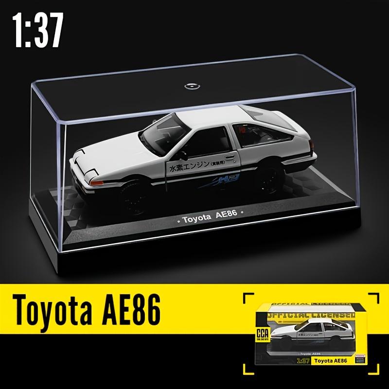 1:37 Scale for TOYOTA AE86 H2 New Energy Car White Alloy Car Model Simulation Static Collection Ornaments Children's Toys Christmas New Year Gifts