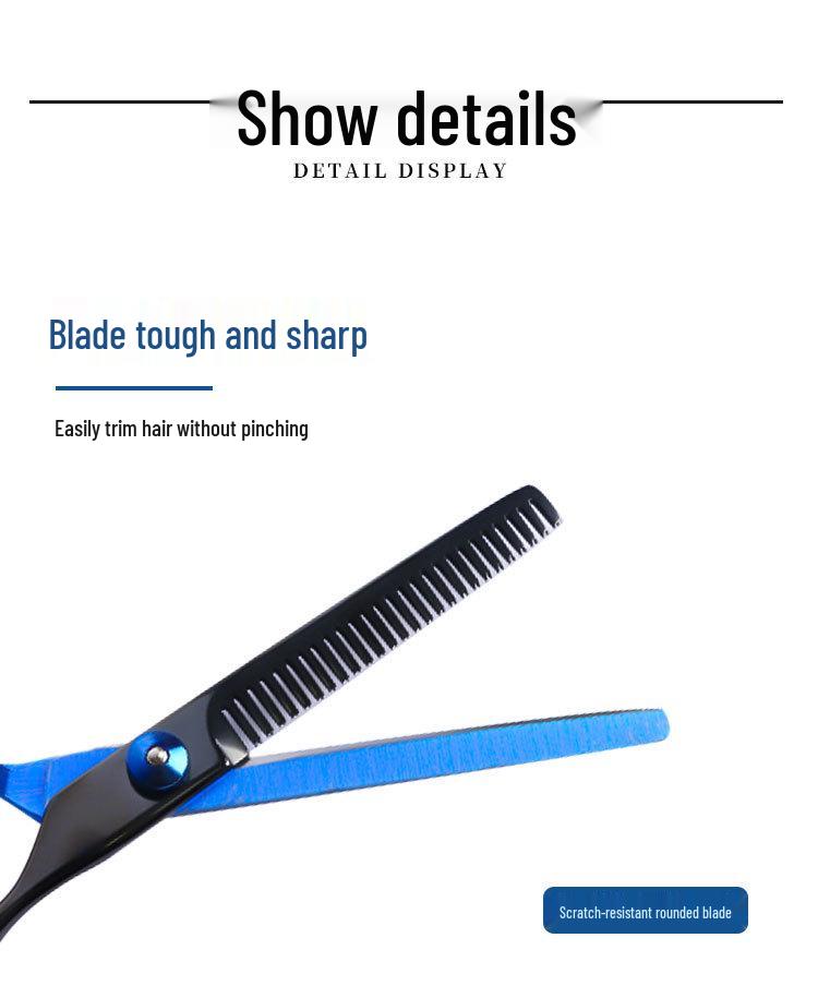 Hairdressing Scissors: Straight, Serrated, Thinning, Choppy - Barber Shop Styling Tools