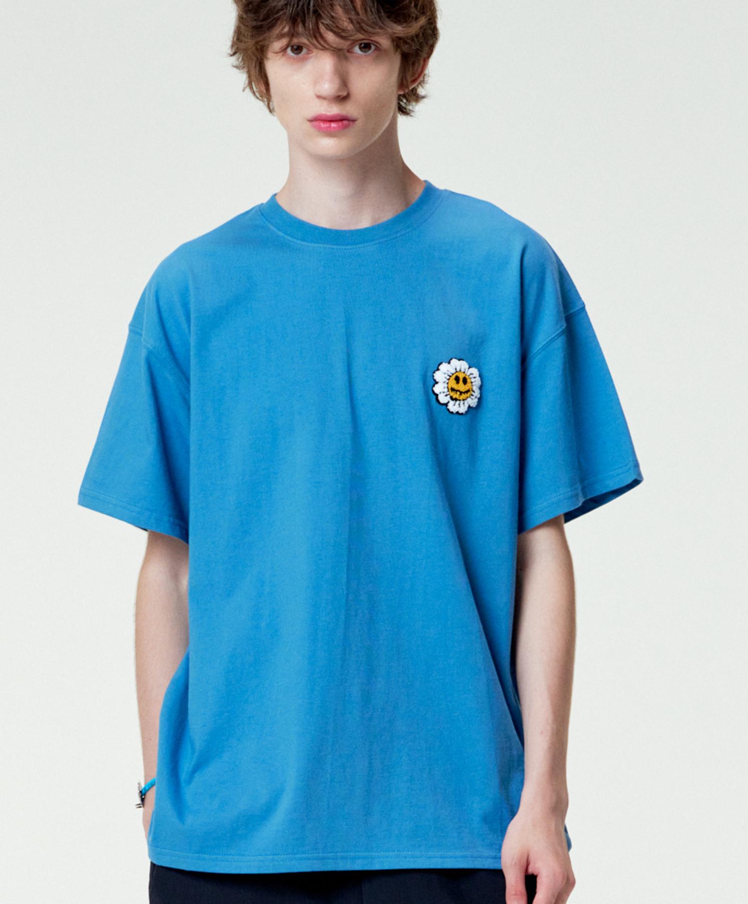Mister Child Daisy Smile T-Shirt Blue L