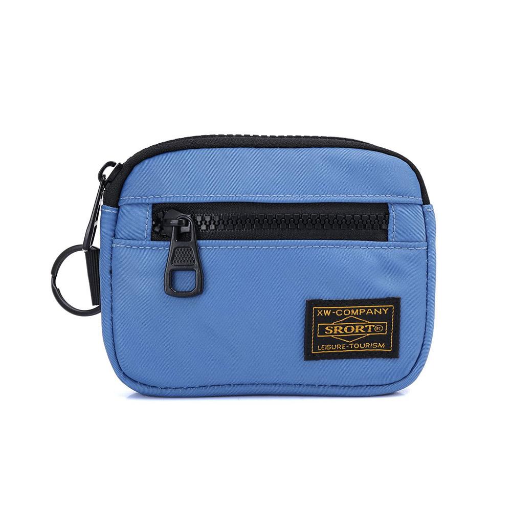 Kleine Lässige Herren Geldbörse Canvas Reißverschluss Kurze Geldbörse Mini Tasche Jugend Trend Halter Geld Retr I5S8