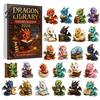 Christmas Tree Decorations Dragon Advent Calendar 2026, 24 Day Bookish Countdown with Cute Gift Sets Mini Acrylic Dragons, Fantasy Book Lover