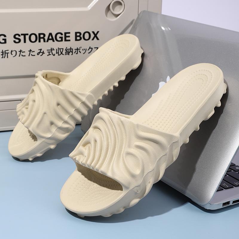 Modne Duże Rozmiary 46 Męskie Kapcie Masujące Dla Par Domowe Buty Łazienkowe Antypoślizgowe Męskie Luksusowe Klapki Letnie Buty Plażowe Miękkie