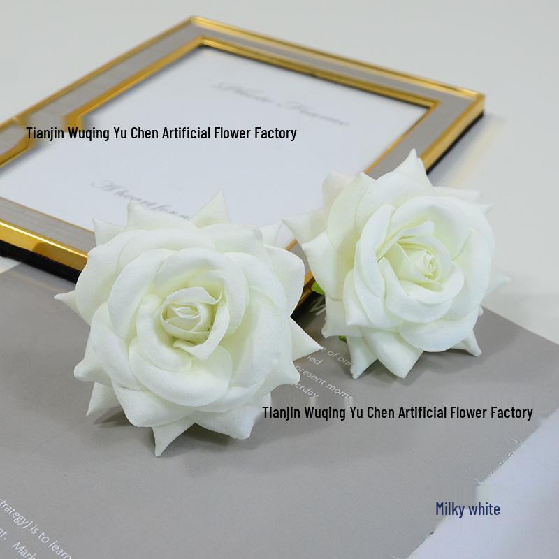 Ethnic Velvet Rose U-shaped Hairpin - Medium Size