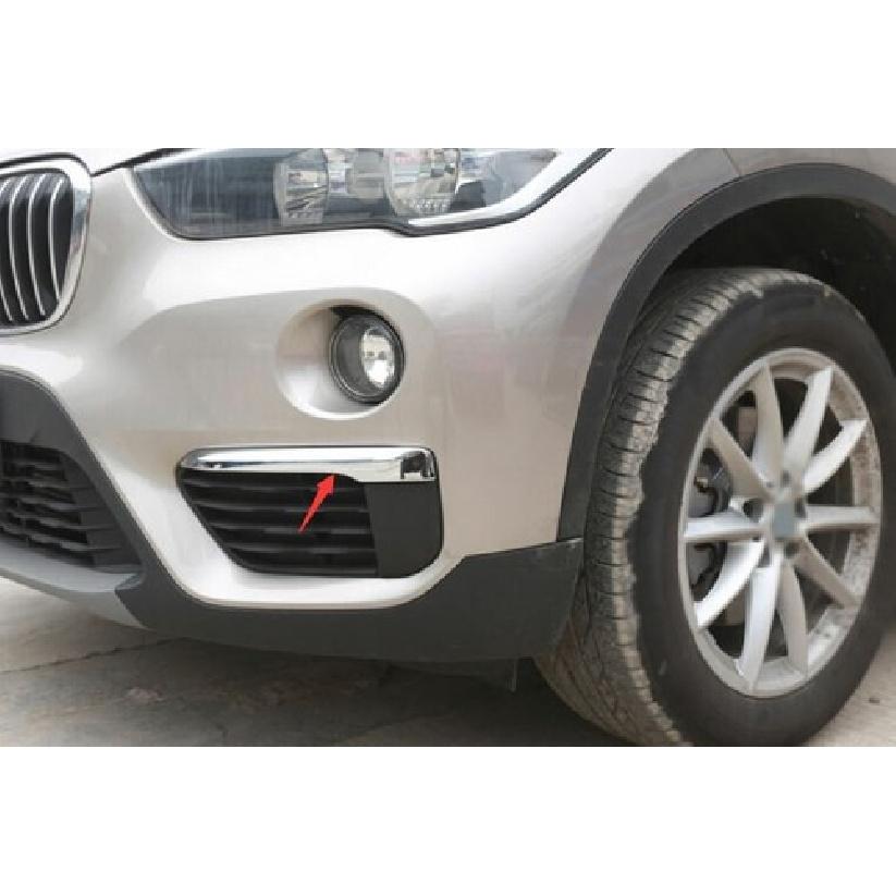 Fit For BMW X1 F48 2016 2017-2022 ABS Chrome Exterior Front Fog Light Strip Trim