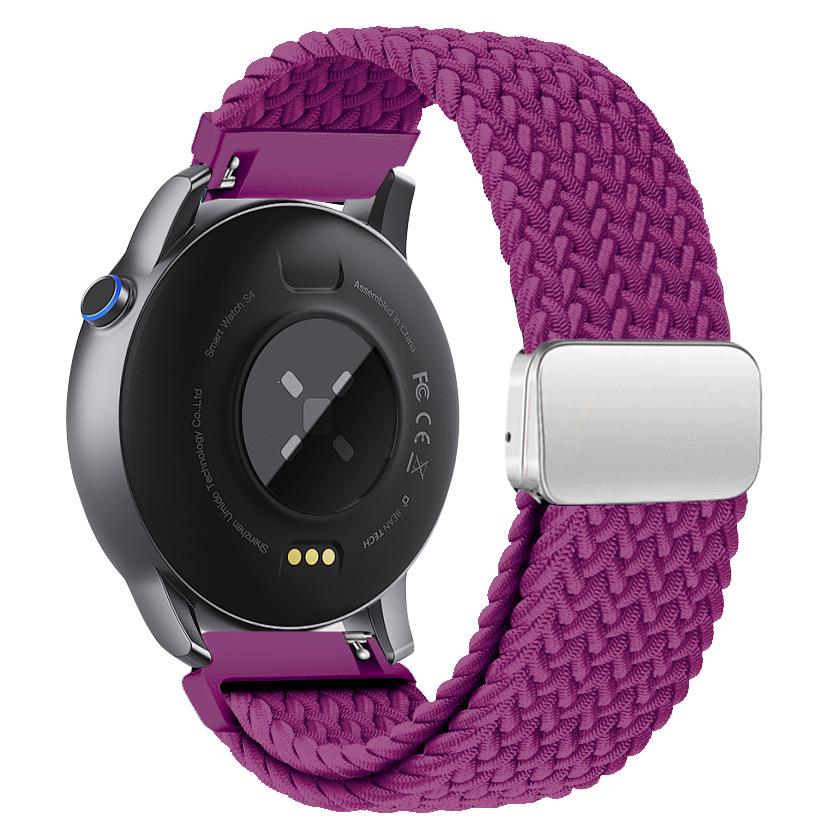 Universal Woven Nylon Magnetic Buckle Watch Band for Huawei/Samsung - 18mm, 20mm, 22mm