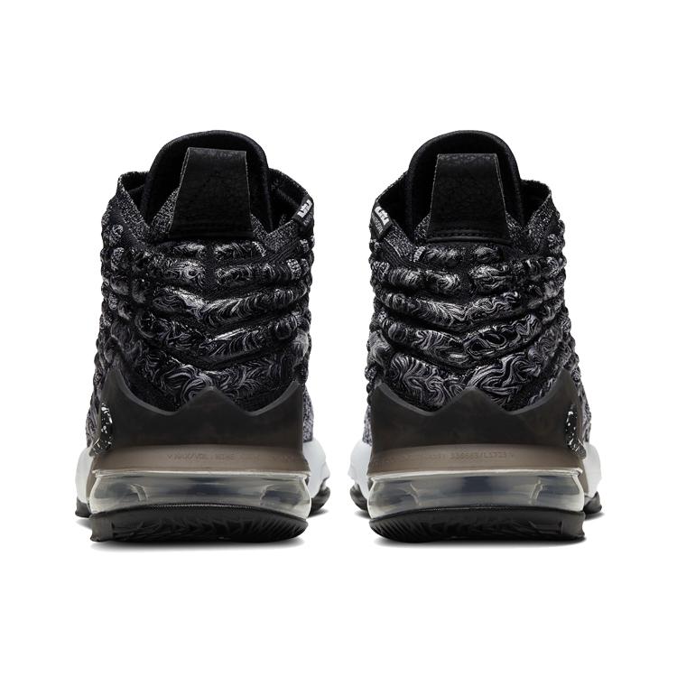 New Nike LeBron 17 Black White GS BQ5594-002
