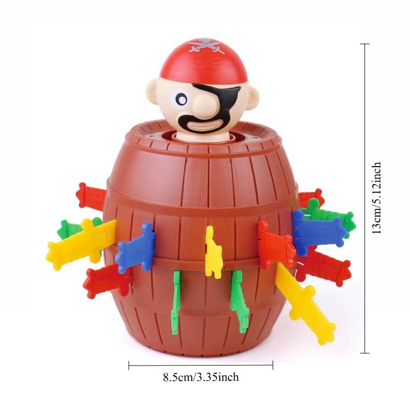 Lustiges Piratenfass Spielzeug Schwert Springen Piraten Spielbrett Kinder Halloween Spielzeug Eltern-Kind Interaktives Spielzeug Junge
