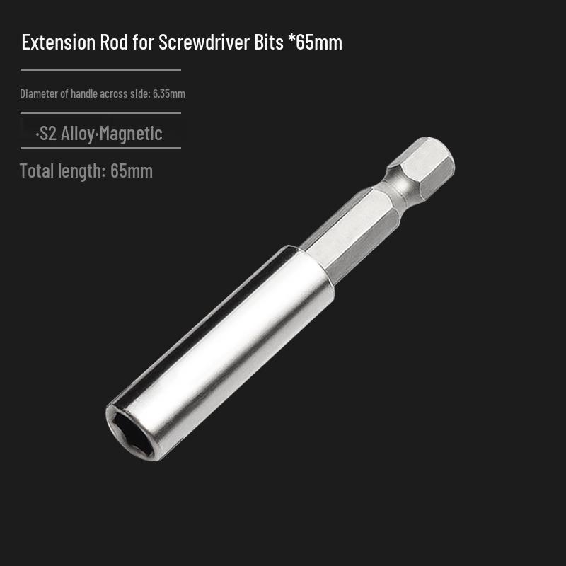 Hexagonal Driver Bit Extension for Screwdriver and Drill
