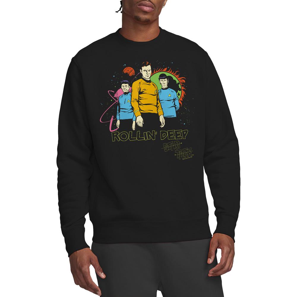 STAR TREK Unisex Adult Rollin Deep Sweatshirt