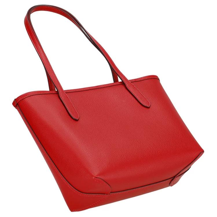 Coach City 23 Metal Logo Buckle Tote Bag Women Tote Bags Red CT859-IMUP7