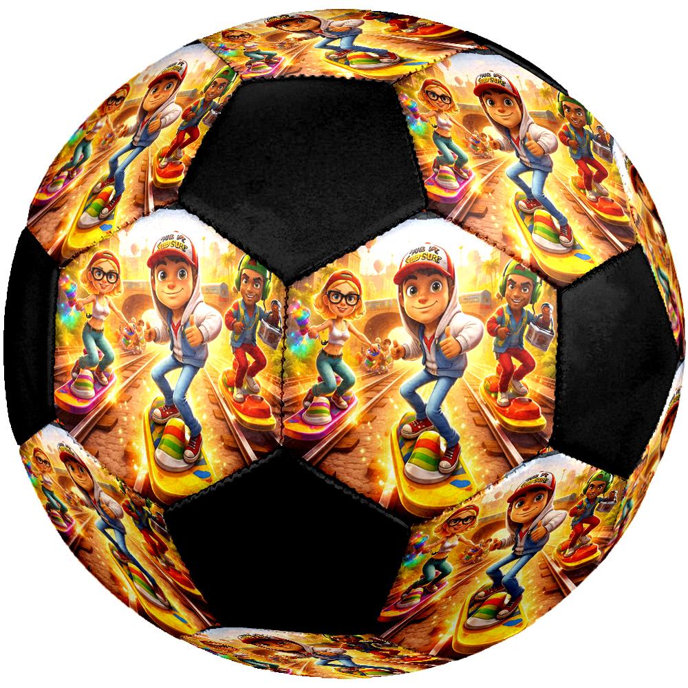 Subway Surfers Theme Size 5 Soccer Ball, Suitable for Both Indoor and Outdoor Matches, a Gift Suitable for Everyone.