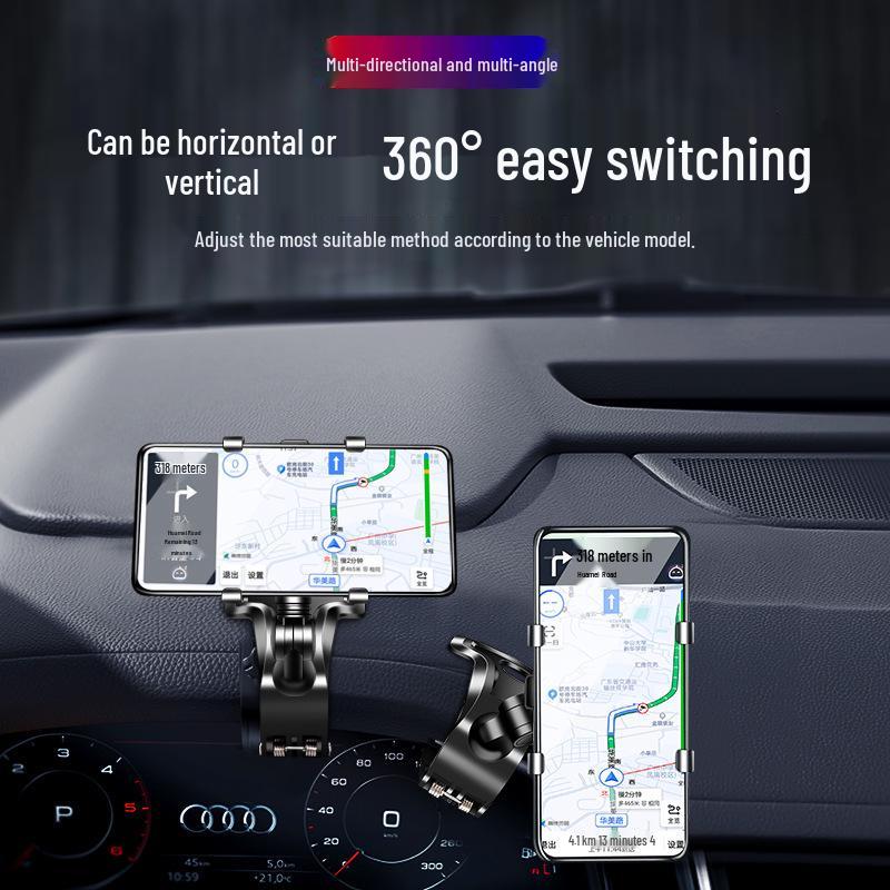 3-in-1 Non-slip Car Phone Holder with Parking Number Plate
