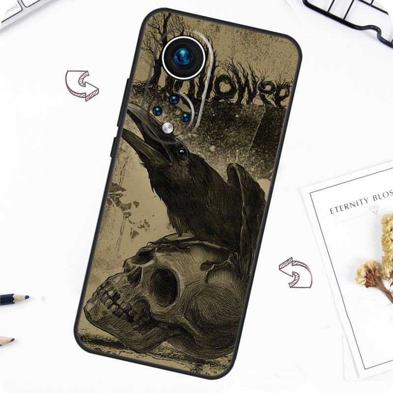 The Raven Halloween Case For Huawei P30 P20 P40 Lite P50 Pro P Smart 2021 Nova 5T Honor X8 X9 50 70 80 Cover