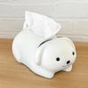 Anti Drop White Dog Tissue Box Ornament Decorative Little White Dog Model Toy  Children/Kids