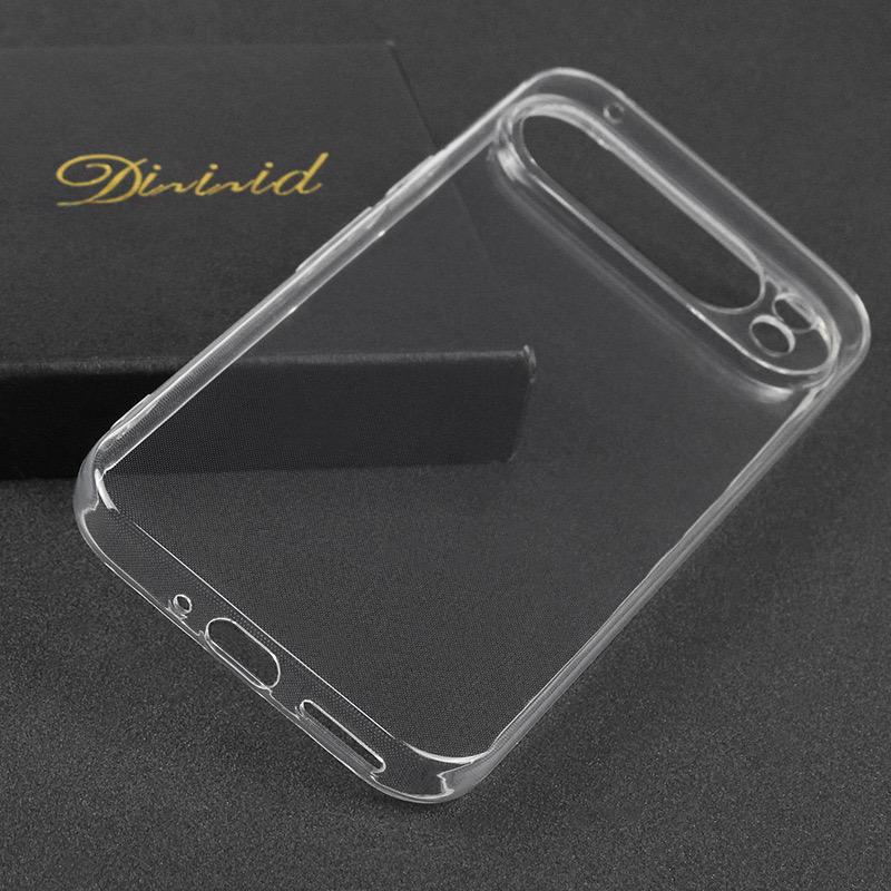 

For Google Pixel 9 Pro XL Transparent Case TPU Flexible Phone Cover A